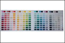 Chromaflo Industrial Color Card